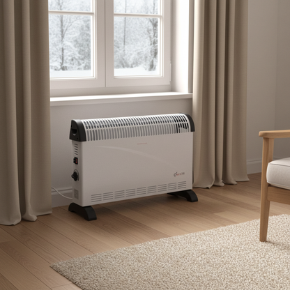 Free Standing Convector Radiator Heater with Adjustable 3 Heat Settings 2000W