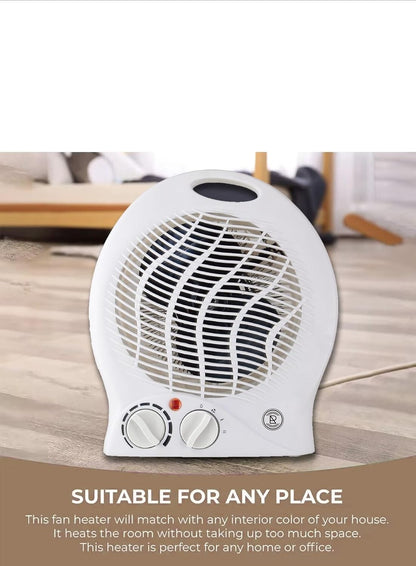 Fan Heater 2KW 2000W Small Portable Electric Hot Warm Air Upright