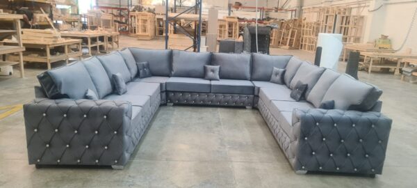 Ashton Fully Chesterfield U-Shape Corner Sofa - Image 2